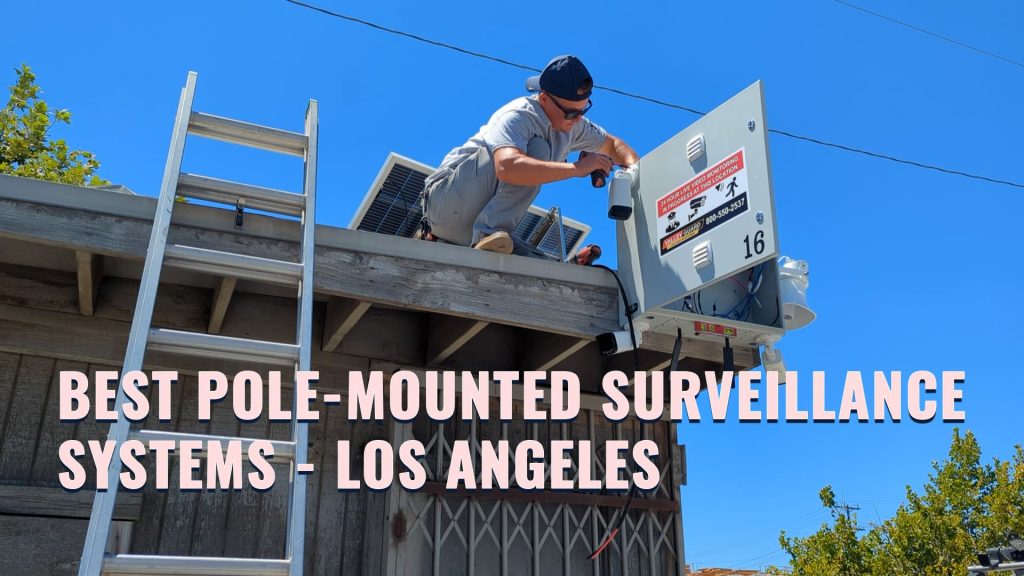 Pole-mounted remote video monitoring system installed at San Fernando Valley concrete plant