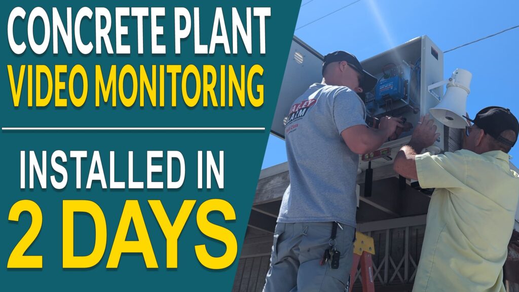 Pole-mounted remote video monitoring system installed at San Fernando Valley concrete plant