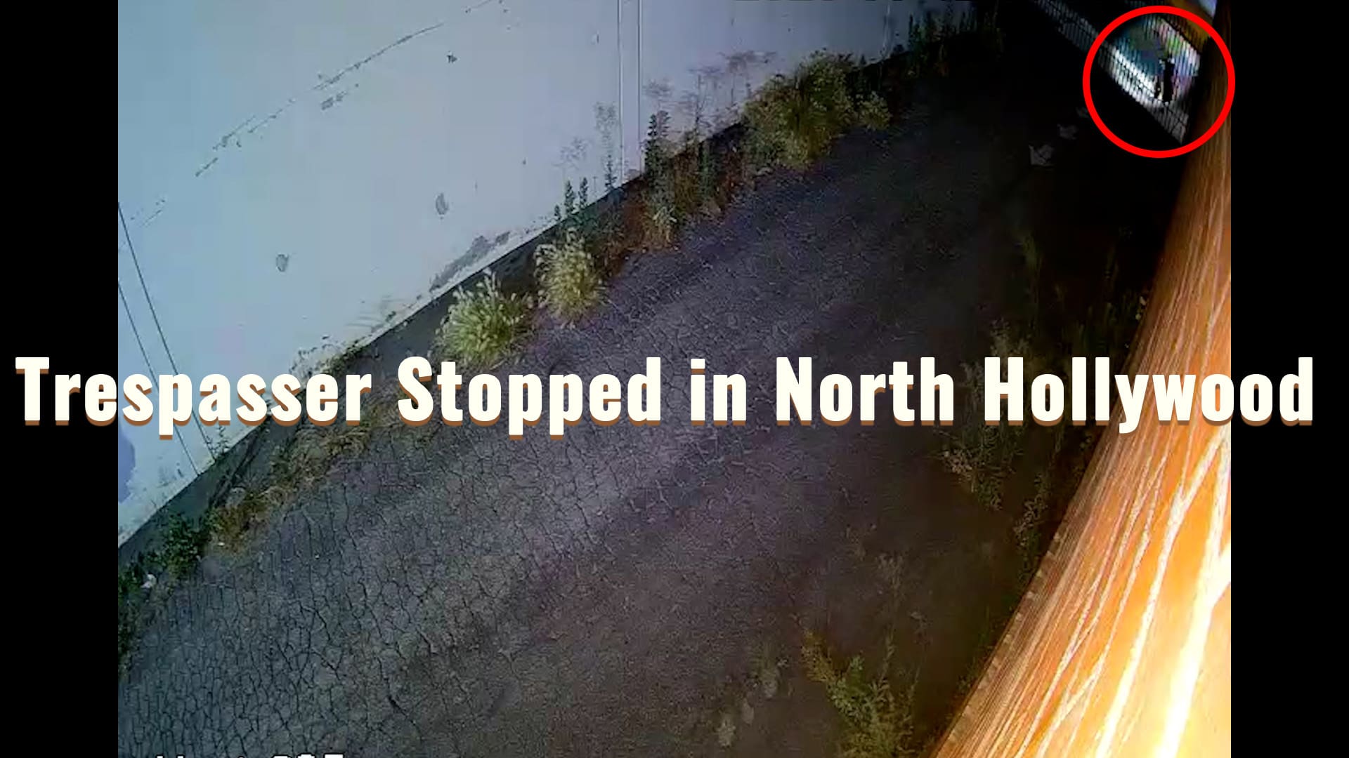 ValleyGuard solar-powered video monitoring unit detected and stopped a trespasser at a North Hollywood property on August 12, 2025.