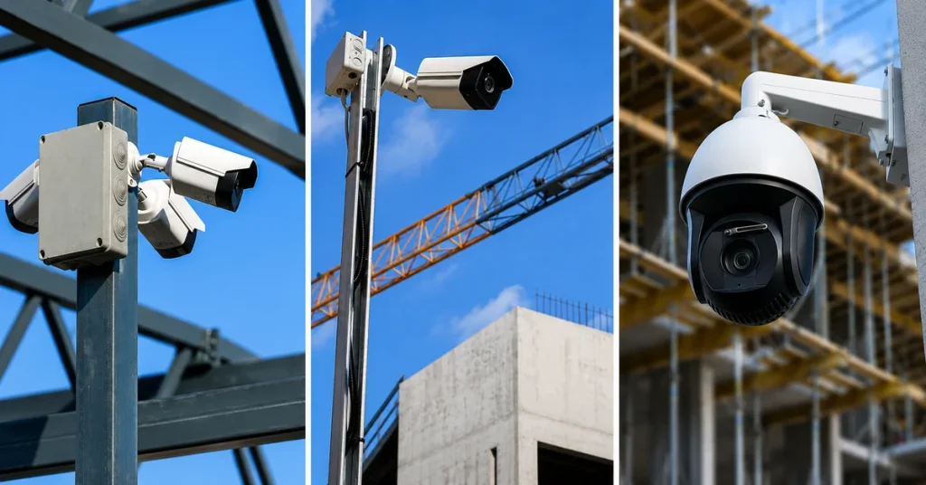 Construction site security cameras went offline during theft attempt at night in Los Angeles
